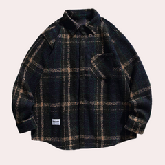 Grady - Plaid Overshirt — Blue