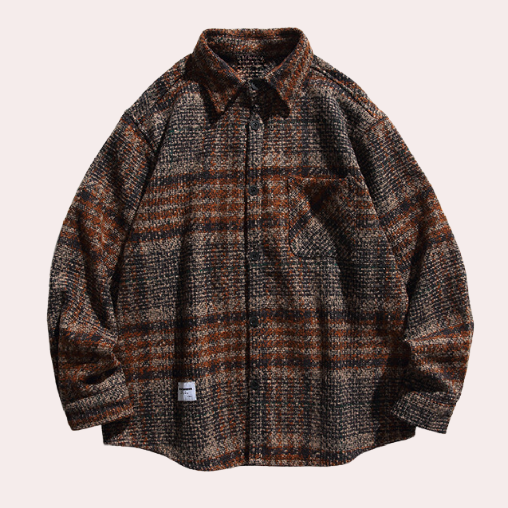 Grady - Plaid Overshirt — Brown