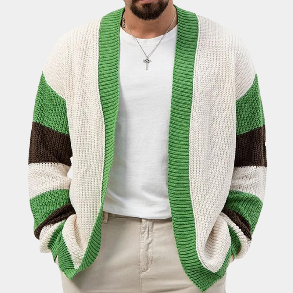 Desmond - Shawl Collar Cardigan — Green