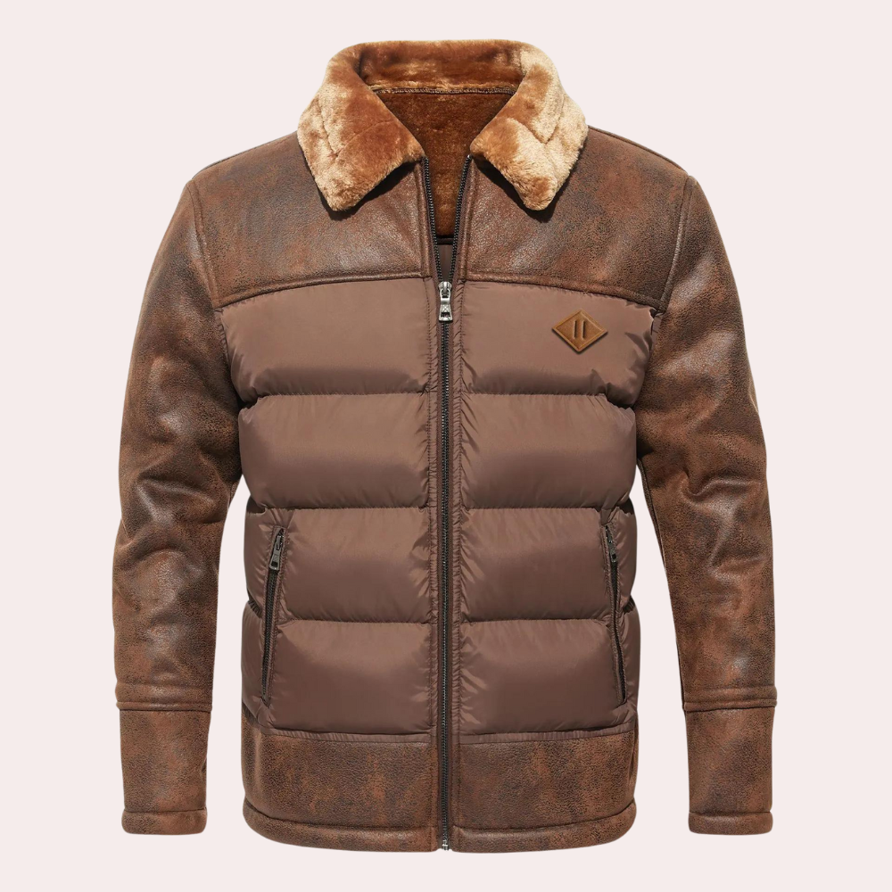 Clifford - Padded Jacket with Fur Collar