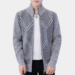 Dominic - Diamond Knit Cardigan