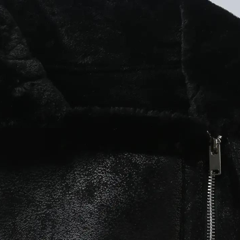 Gabriel - Faux Shearling Moto Jacket