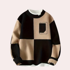 Wilfred - Checkerboard Block Jumper — Black