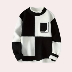 Wilfred - Checkerboard Block Jumper — White