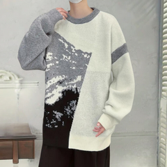 Dashiell - Abstract Print Knit Jumper
