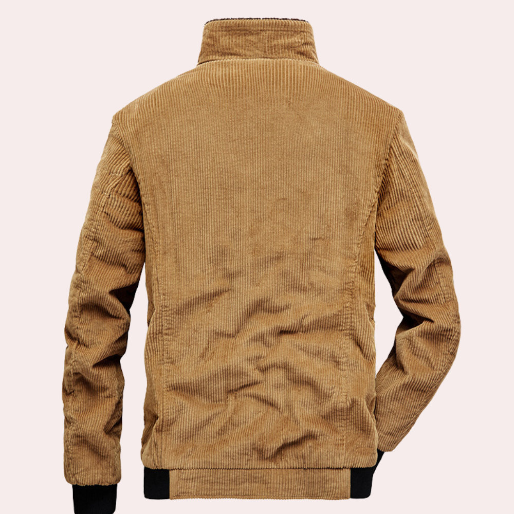 Orlando - Cord Jacket with Fur Collar