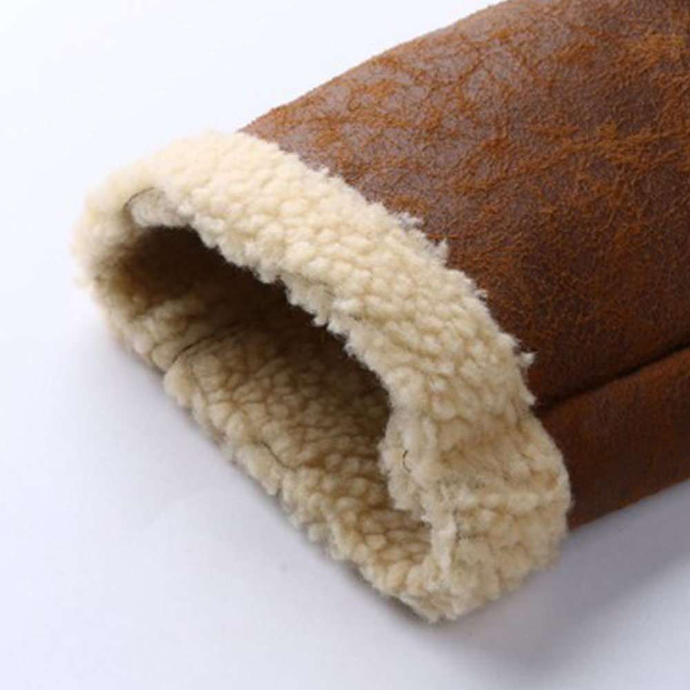 Geoffrey - Leather Jacket with Shearling