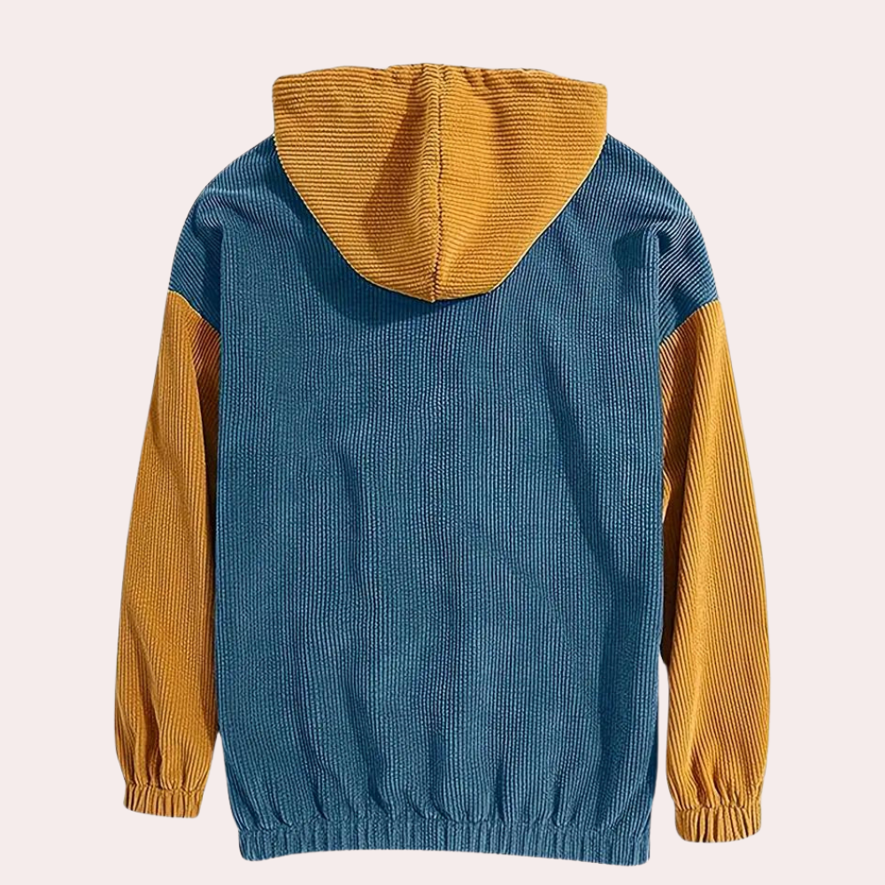 Sterling - Corduroy Colour Block Hoodie