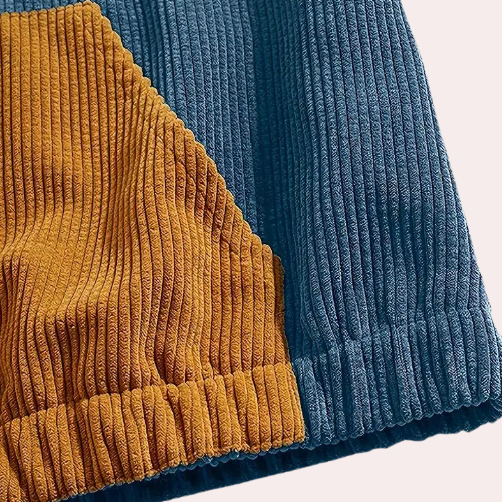 Sterling - Corduroy Colour Block Hoodie