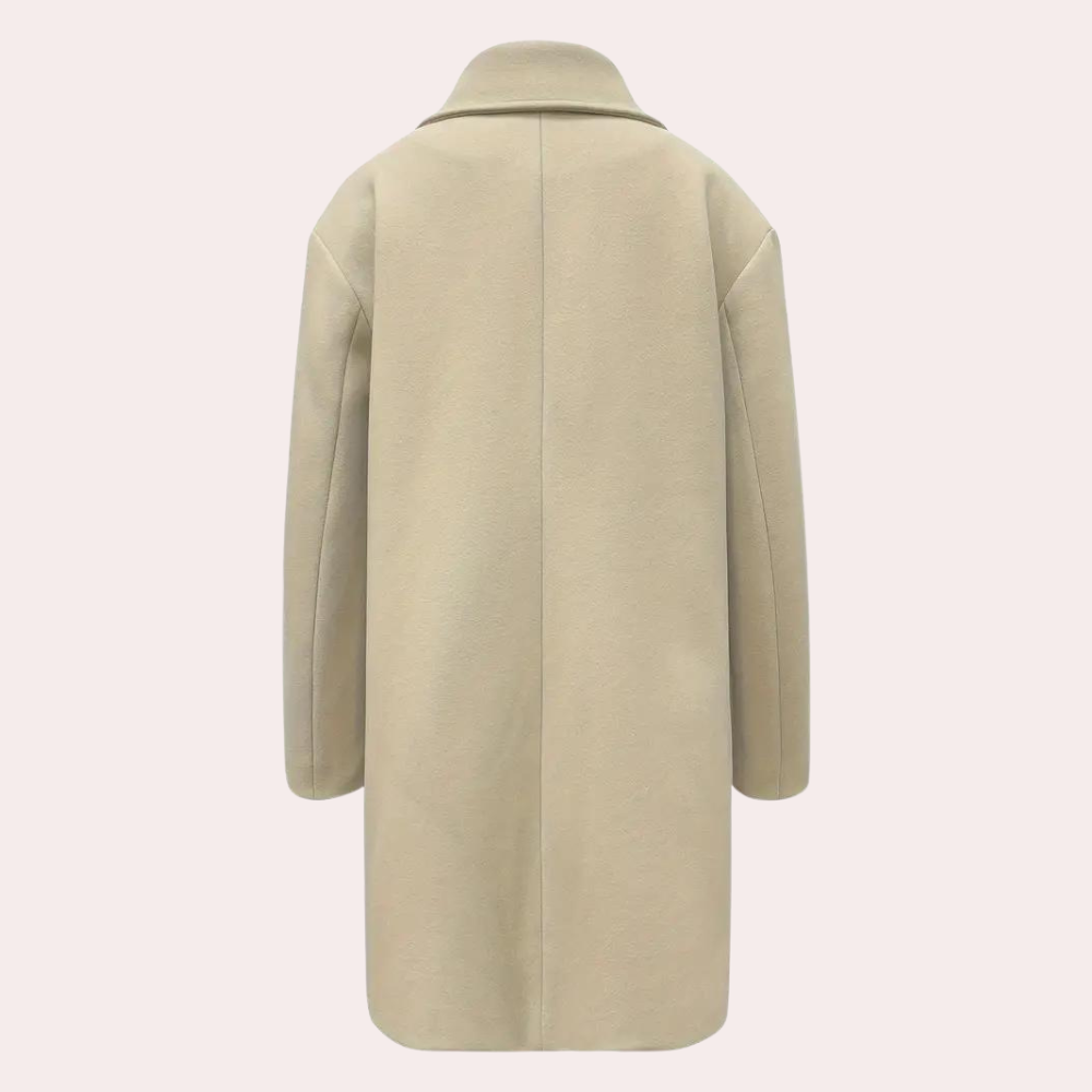 Alexandra - Wool Coat with Front Buttons