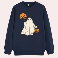 Herbert - Ghost Print Sweatshirt — Navy blue