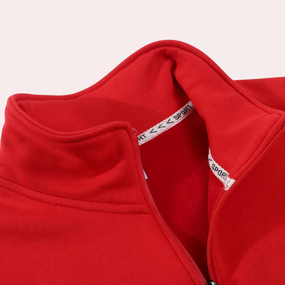 Mitchell - Zip Stand Collar Sweatshirt