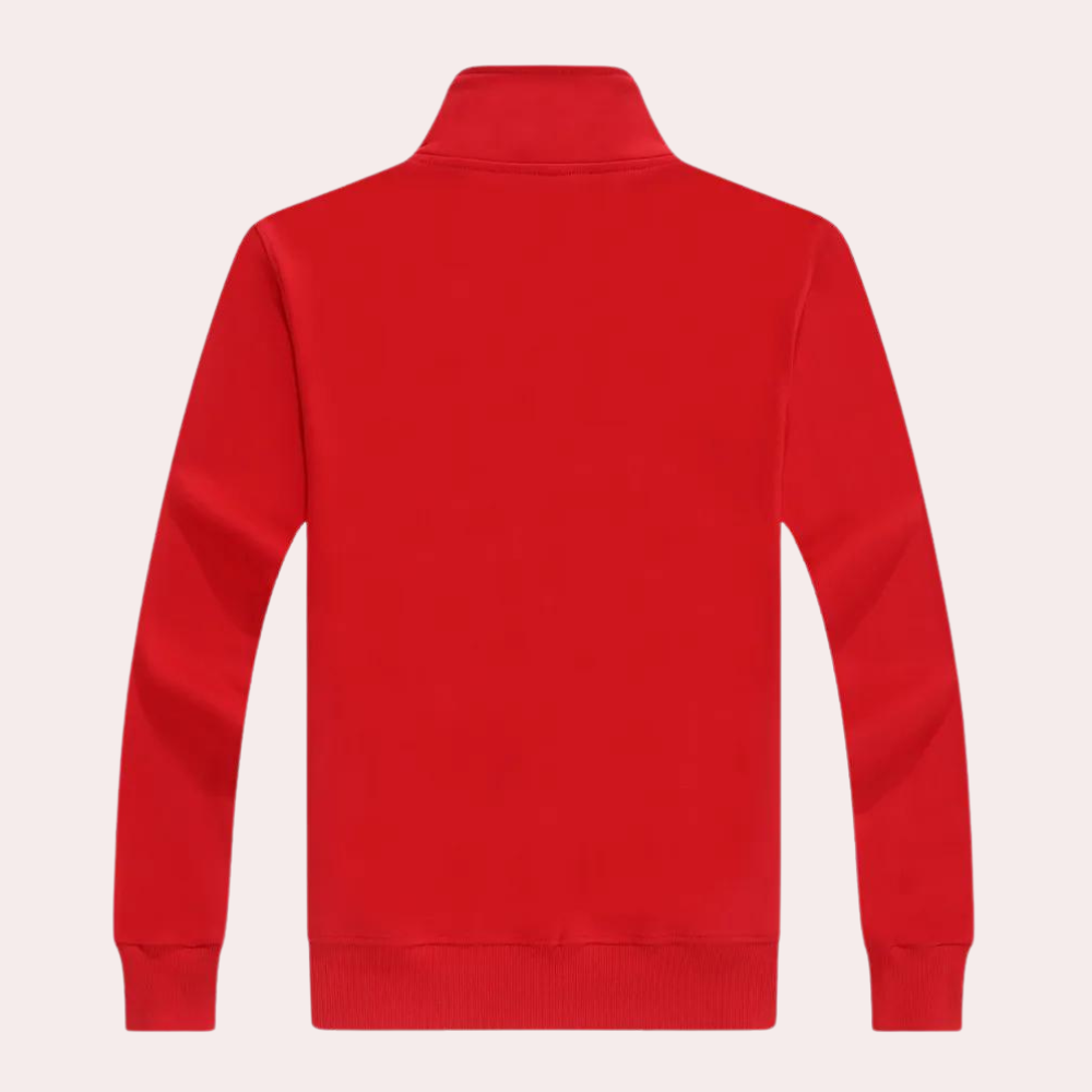Mitchell - Zip Stand Collar Sweatshirt