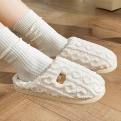Sabine - Fluffy Bear Slippers