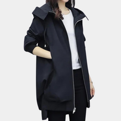 Sabine - Hooded Utility Jacket — Black