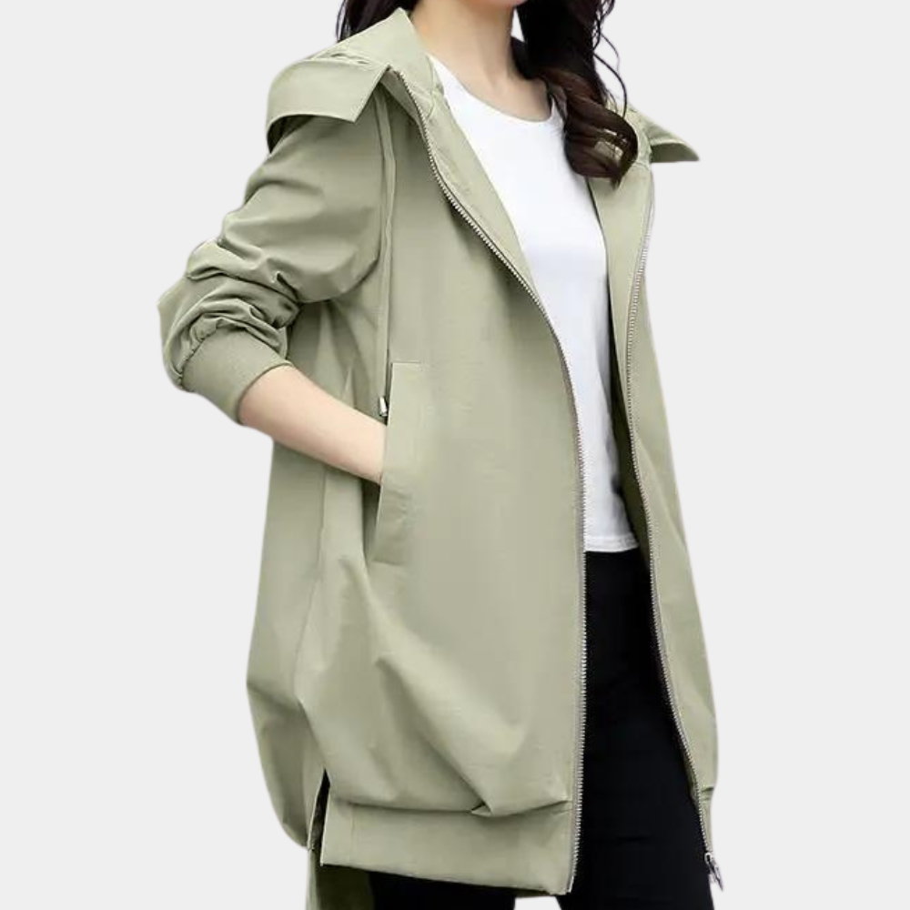 Sabine - Hooded Utility Jacket — Green