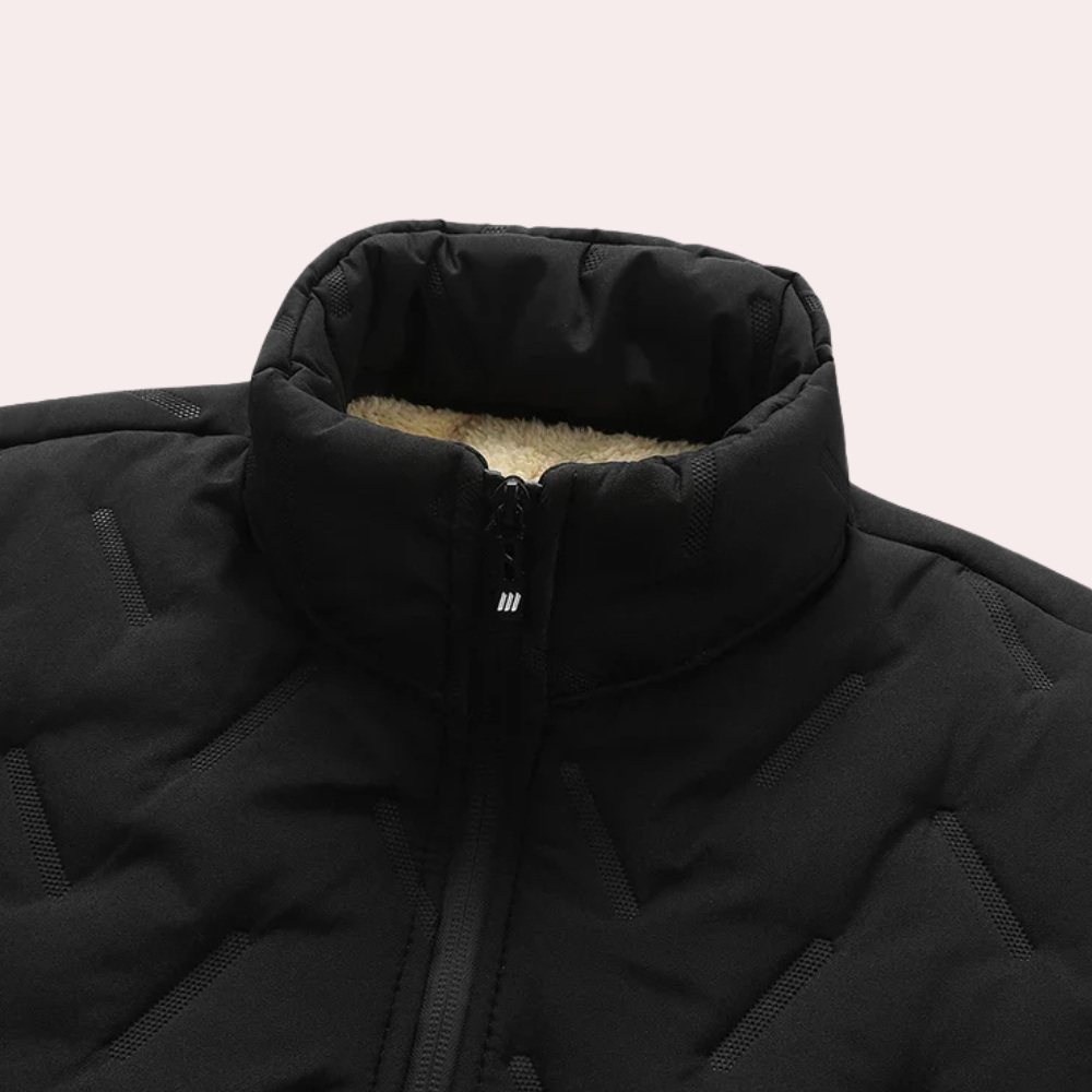 Wilson - Quilted Jacket with Sherpa Collar