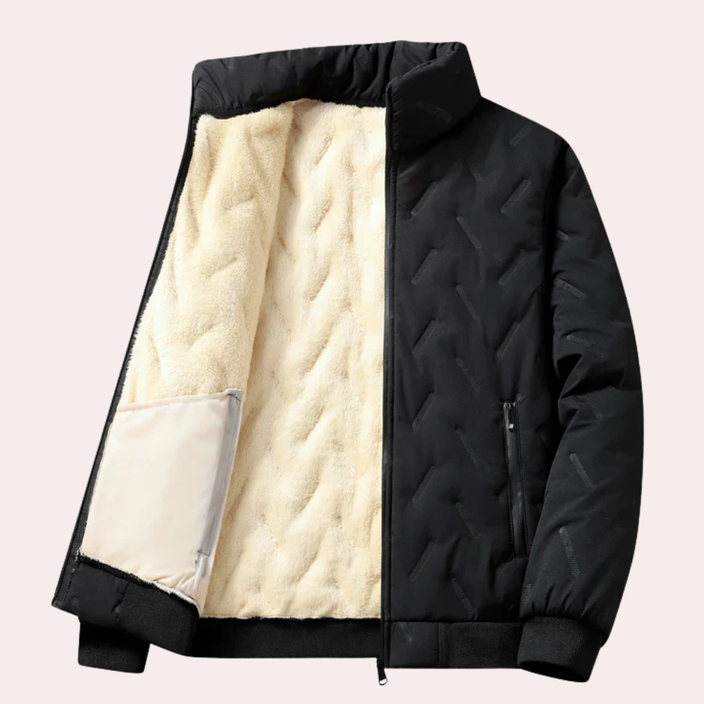 Wilson - Quilted Jacket with Sherpa Collar