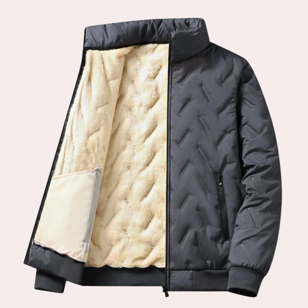 Wilson - Quilted Jacket with Sherpa Collar