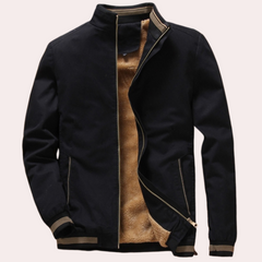 Ashton - Fleece Lined Bomber — Black