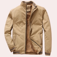 Ashton - Fleece Lined Bomber — Khaki