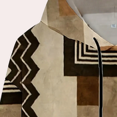 Gabriel - Geometric Print Hoodie