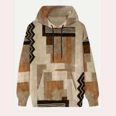 Gabriel - Geometric Print Hoodie
