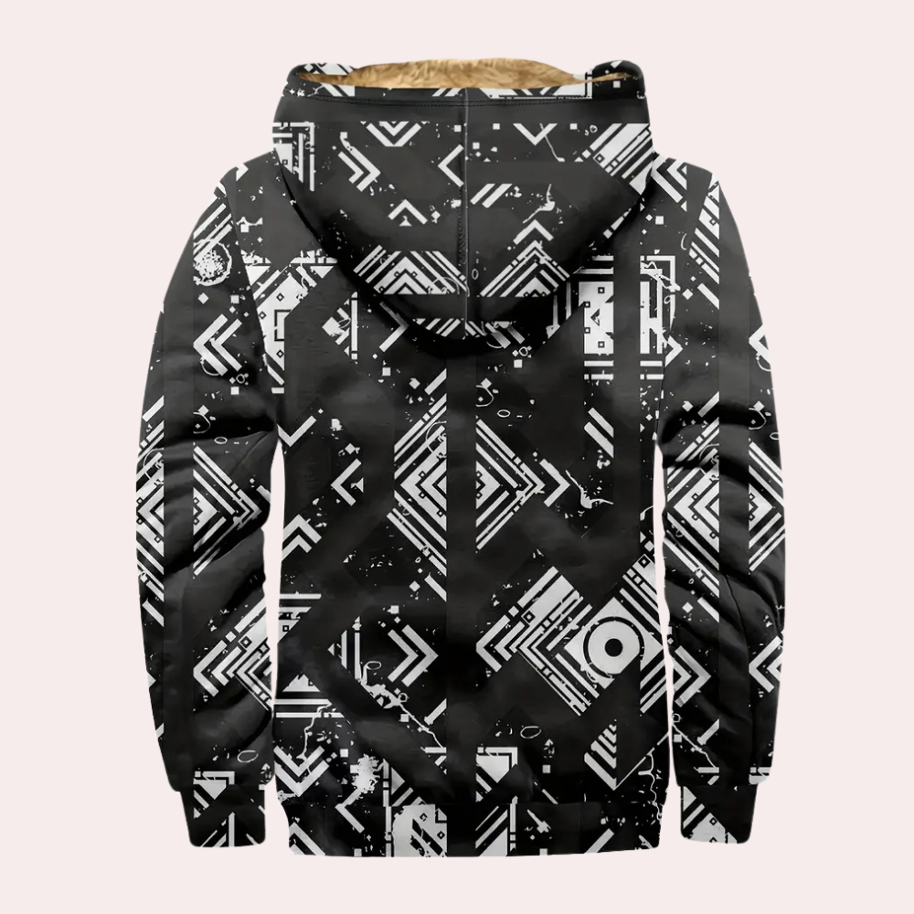 Stefan - Aztec Sherpa Lined Jacket
