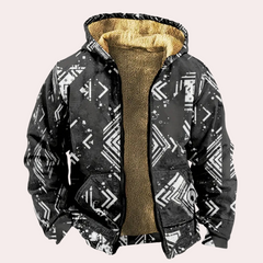 Stefan - Aztec Sherpa Lined Jacket