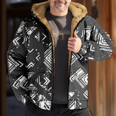 Stefan - Aztec Sherpa Lined Jacket