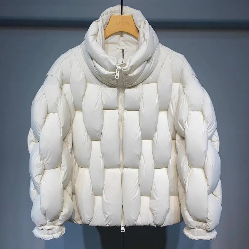 Palmer - Oversized Quilted Puffer — White