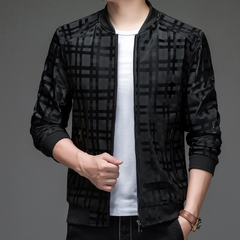 Anthony - Check Print Bomber Jacket