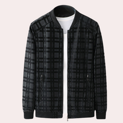 Anthony - Check Print Bomber Jacket