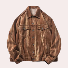 George - Vintage Trucker Jacket — Brown