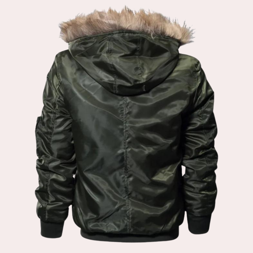 Trevor - Bomber with Fur Trim Hood