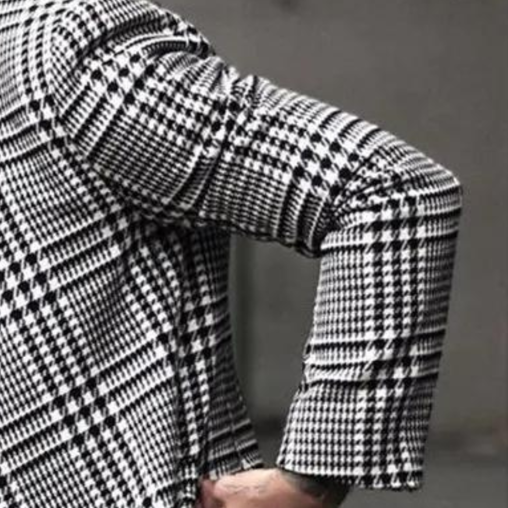 Gavin - Check Long Coat