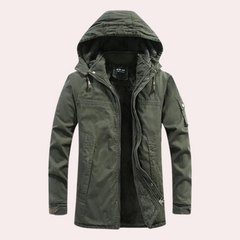 Aubrey - Hooded Field Jacket — Army green