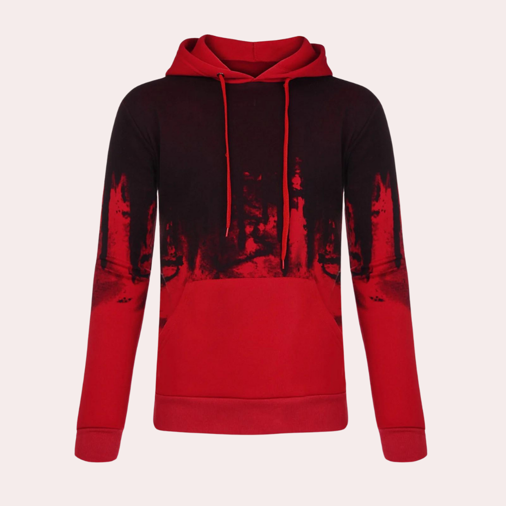 Kenneth - Hoodie with Faded Print