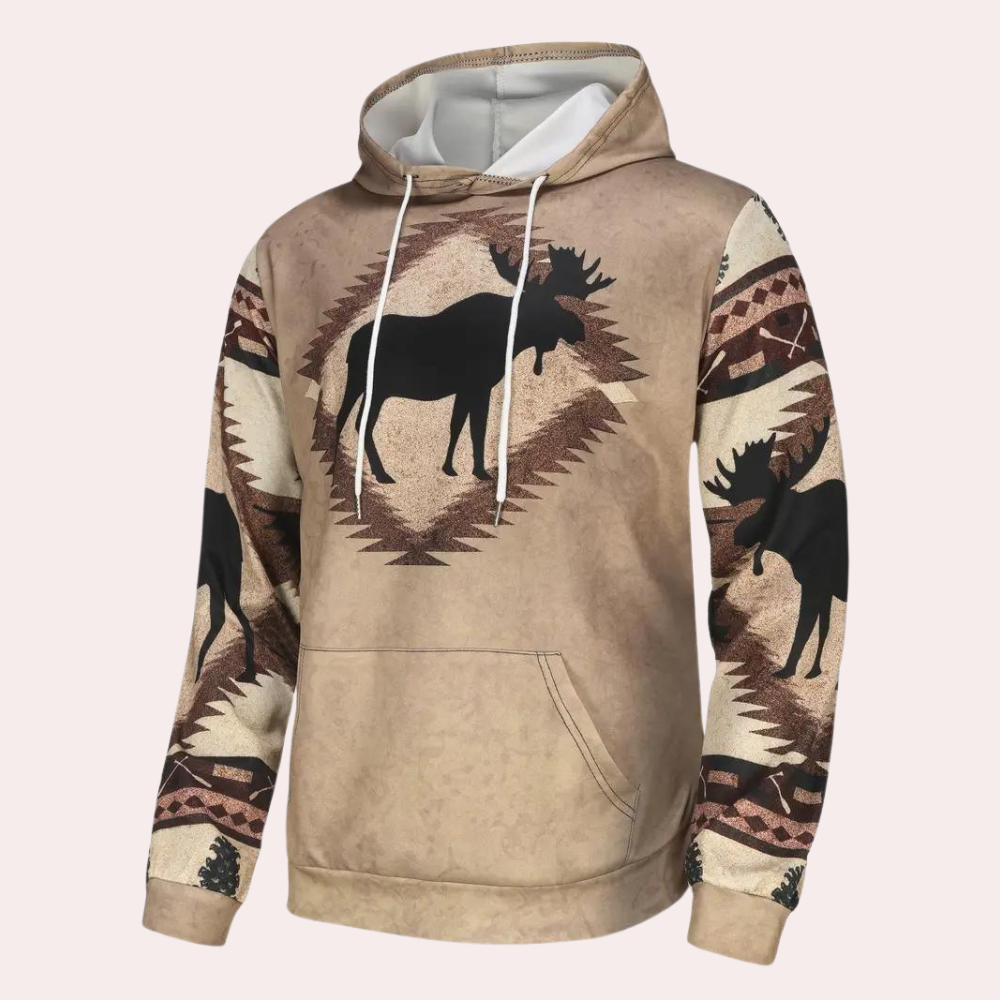 Weston - Aztec Print Hoodie