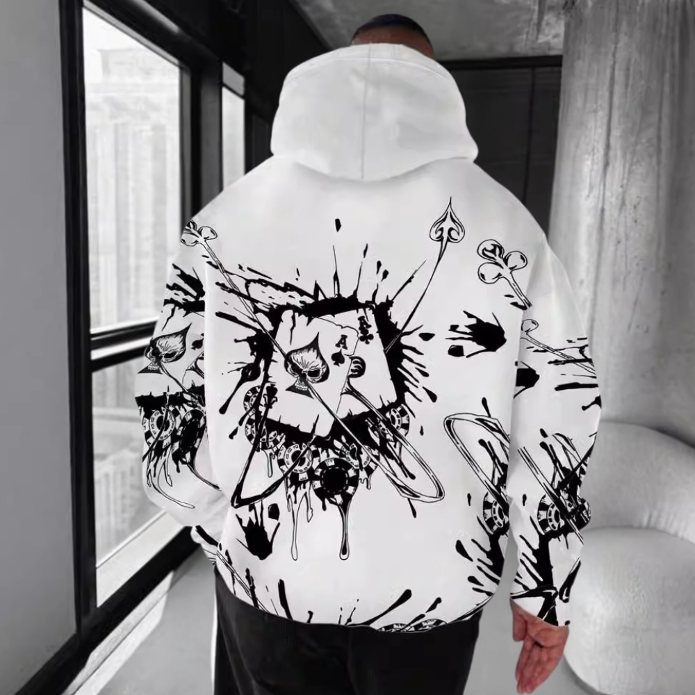 Chester - Graffiti Print Hoodie