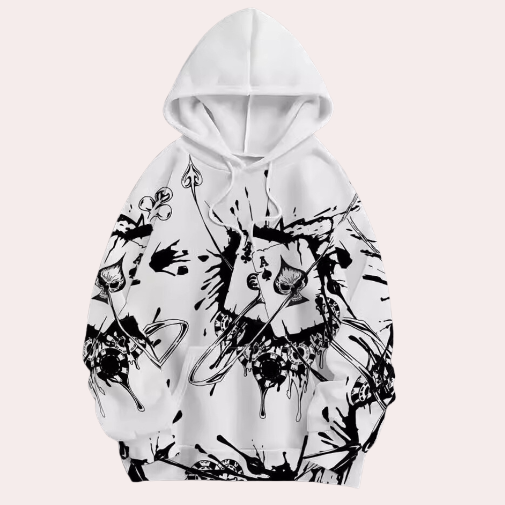 Chester - Graffiti Print Hoodie