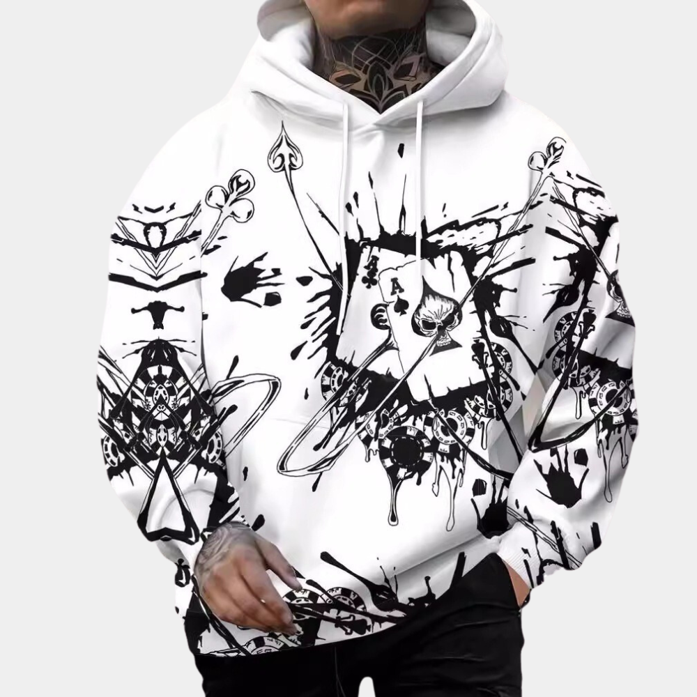 Chester - Graffiti Print Hoodie