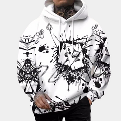 Chester - Graffiti Print Hoodie