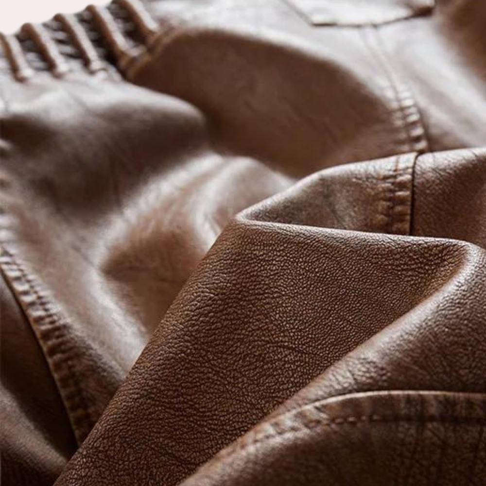 Fletcher - Quilted Sleeve Leather Jacket