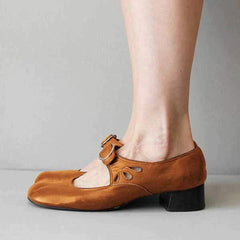 Clementine - Mary Jane Flats with Buckle