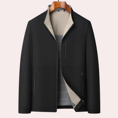 Rafferty - Lightweight Stand Collar Jacket — Black