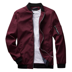 Victor - Lightweight Bomber Jacket — Red