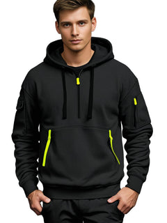 Roderick - Half Zip Hoodie with Pocket