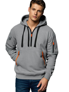 Roderick - Half Zip Hoodie with Pocket