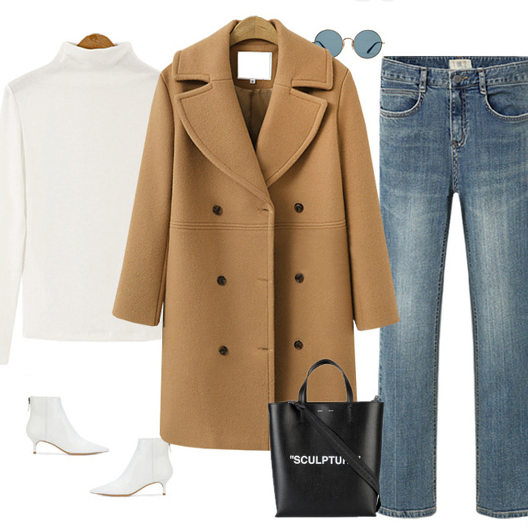 Francesca - Tailored Wool Coat with Lapels